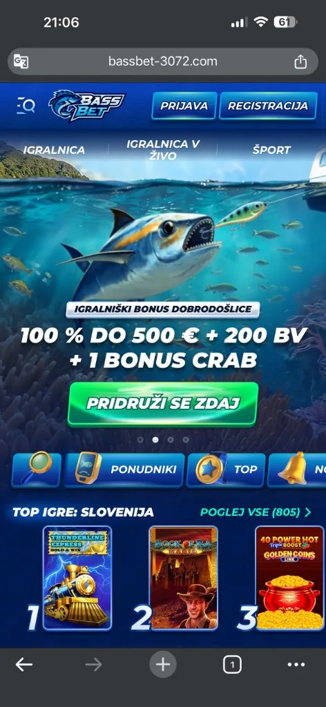 BassBet – bonus dobrodošlice