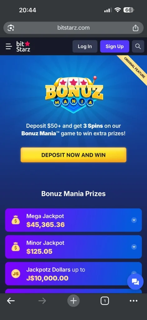 BitStarz – Bonuz Mania promocija