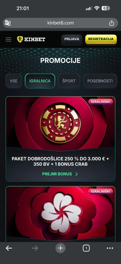 KinBet – najboljše igre